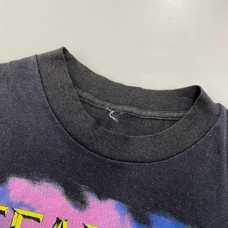 【現状渡し品】【メンズ】 MEGADETH メガデス 両シングル c1989 80S CONTAMINATED コンタミネイテッド SS TEE ショートスリーブ Tシャツ トップス 半袖 146-260807-ya-06-izu サイズ：下記参照 カラー：ブラック 万代Net店