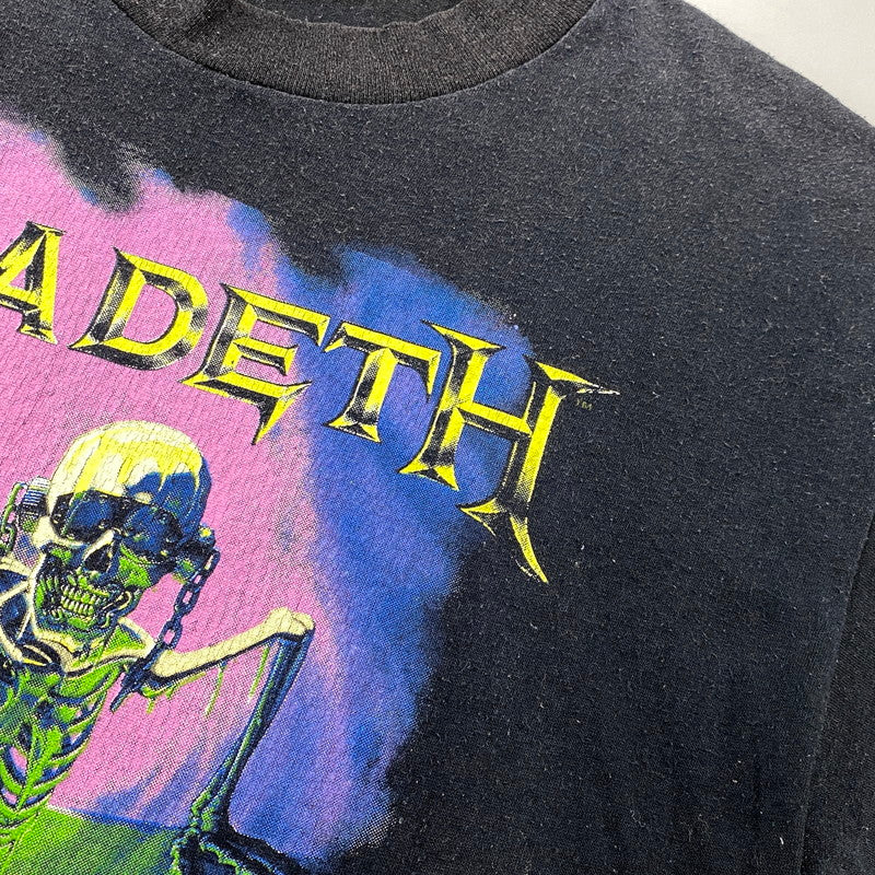 【現状渡し品】【メンズ】 MEGADETH メガデス 両シングル c1989 80S CONTAMINATED コンタミネイテッド SS TEE ショートスリーブ Tシャツ トップス 半袖 146-260807-ya-06-izu サイズ：下記参照 カラー：ブラック 万代Net店