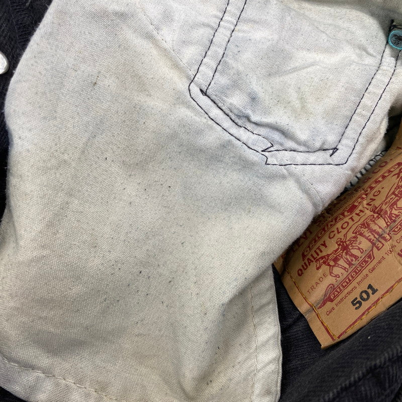 【現状渡し品】【メンズ】 LEVI'S リーバイス 501-0660 刻印532 USA製 1994年製 90S 後染め 501 BLACK DENIM PANTS ブラック デニム パンツ 157-260806-yn-12-izu サイズ：34×30 カラー：ブラック 万代Net店