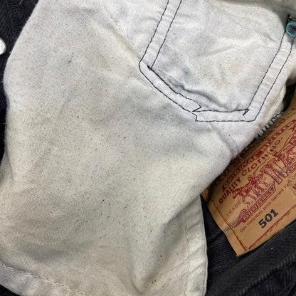 【現状渡し品】【メンズ】 LEVI'S リーバイス 501-0660 刻印532 USA製 1994年製 90S 後染め 501 BLACK DENIM PANTS ブラック デニム パンツ 157-260806-yn-12-izu サイズ：34×30 カラー：ブラック 万代Net店