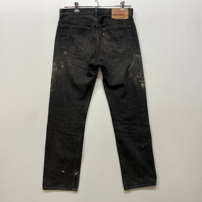【現状渡し品】【メンズ】 LEVI'S リーバイス 501-0660 刻印532 USA製 1994年製 90S 後染め 501 BLACK DENIM PANTS ブラック デニム パンツ 157-260806-yn-12-izu サイズ：34×30 カラー：ブラック 万代Net店
