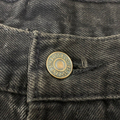 【現状渡し品】【メンズ】 LEVI'S リーバイス 501-0660 刻印532 USA製 1994年製 90S 後染め 501 BLACK DENIM PANTS ブラック デニム パンツ 157-260806-yn-12-izu サイズ：34×30 カラー：ブラック 万代Net店