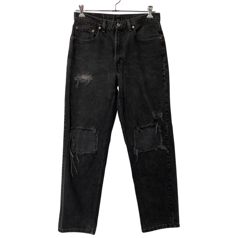 【現状渡し品】【メンズ】 Levi's リーバイス 550 RELAXED FIT BLACK DENIM PANTS 00550-0260 ブラックデニムパンツ ジーンズ 刻印217 後染め 157-260814-as-02-izu サイズ：34×32 カラー：ブラック 万代Net店