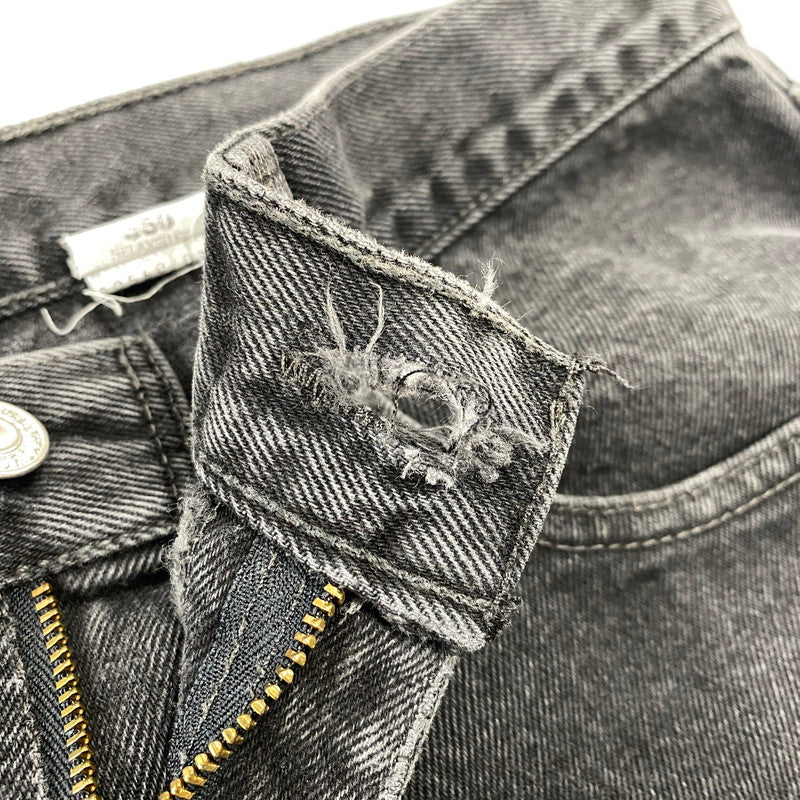 【現状渡し品】【メンズ】 Levi's リーバイス 550 RELAXED FIT BLACK DENIM PANTS 00550-0260 ブラックデニムパンツ ジーンズ 刻印217 後染め 157-260814-as-02-izu サイズ：34×32 カラー：ブラック 万代Net店