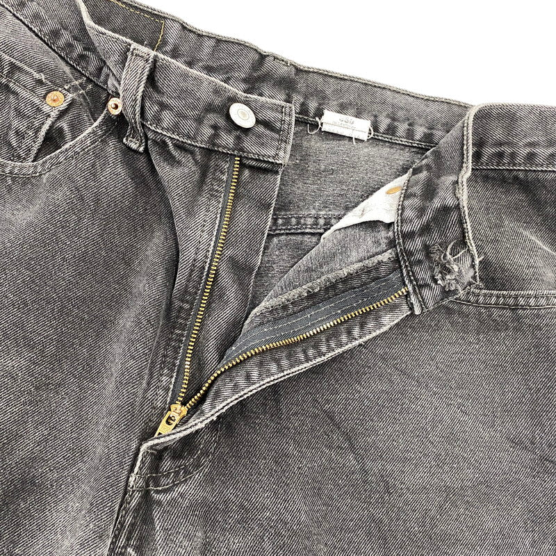 【現状渡し品】【メンズ】 Levi's リーバイス 550 RELAXED FIT BLACK DENIM PANTS 00550-0260 ブラックデニムパンツ ジーンズ 刻印217 後染め 157-260814-as-02-izu サイズ：34×32 カラー：ブラック 万代Net店