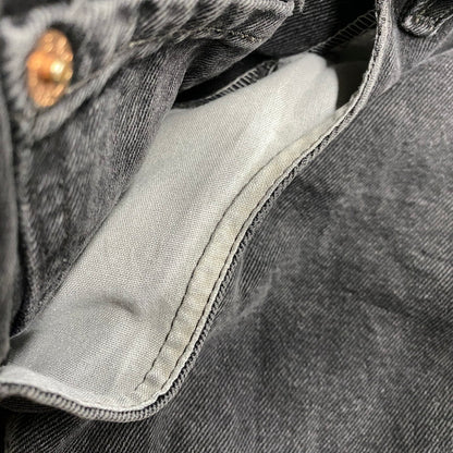 【現状渡し品】【メンズ】 Levi's リーバイス 550 RELAXED FIT BLACK DENIM PANTS 00550-0260 ブラックデニムパンツ ジーンズ 刻印217 後染め 157-260814-as-02-izu サイズ：34×32 カラー：ブラック 万代Net店