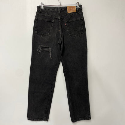 【現状渡し品】【メンズ】 Levi's リーバイス 550 RELAXED FIT BLACK DENIM PANTS 00550-0260 ブラックデニムパンツ ジーンズ 刻印217 後染め 157-260814-as-02-izu サイズ：34×32 カラー：ブラック 万代Net店