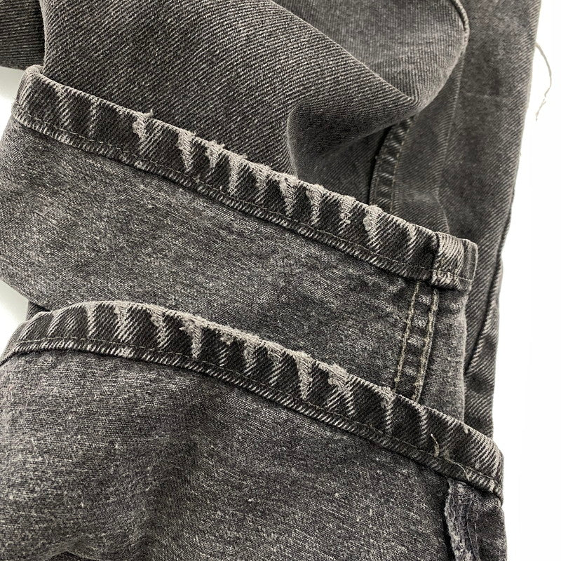 【現状渡し品】【メンズ】 Levi's リーバイス 550 RELAXED FIT BLACK DENIM PANTS 00550-0260 ブラックデニムパンツ ジーンズ 刻印217 後染め 157-260814-as-02-izu サイズ：34×32 カラー：ブラック 万代Net店
