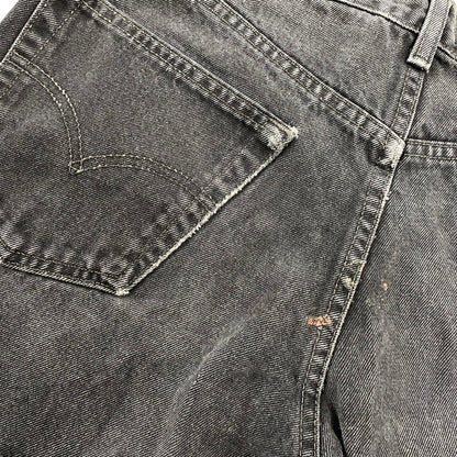【現状渡し品】【メンズ】 Levi's リーバイス 550 RELAXED FIT BLACK DENIM PANTS 00550-0260 ブラックデニムパンツ ジーンズ 刻印217 後染め 157-260814-as-02-izu サイズ：34×32 カラー：ブラック 万代Net店