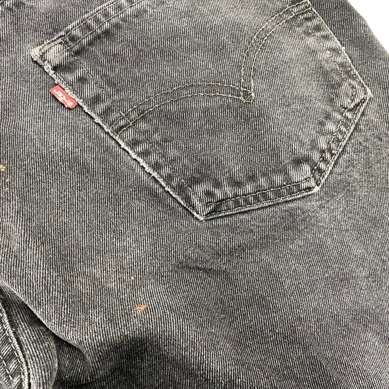 【現状渡し品】【メンズ】 Levi's リーバイス 550 RELAXED FIT BLACK DENIM PANTS 00550-0260 ブラックデニムパンツ ジーンズ 刻印217 後染め 157-260814-as-02-izu サイズ：34×32 カラー：ブラック 万代Net店