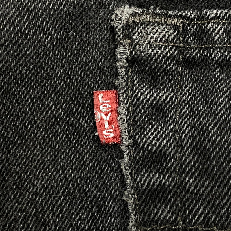 【現状渡し品】【メンズ】 Levi's リーバイス 550 RELAXED FIT BLACK DENIM PANTS 00550-0260 ブラックデニムパンツ ジーンズ 刻印217 後染め 157-260814-as-02-izu サイズ：34×32 カラー：ブラック 万代Net店