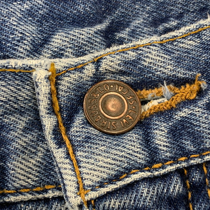 【中古品】【メンズ】 EURO LEVI'S ユーロ リーバイス 615-0216 刻印299 UK製 オレンジタブ 90S 615 DENIM PANTS デニム パンツ ボトムス ズボン 157-260814-cs-13-izu サイズ：W36 L32 カラー：インディゴ 万代Net店