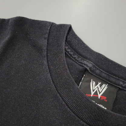【中古品】【メンズ】 WWE ワールドレスリングエンターテインメント c2002 PROTECTED BY D-GENERATION SS TEE D-ジェネレーション ショートスリーブ Tシャツ トップス 146-260815-kh-03-izu サイズ：2XL カラー：ブラック 万代Net店