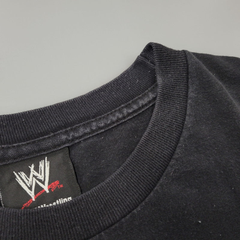 【中古品】【メンズ】 WWE ワールドレスリングエンターテインメント c2002 PROTECTED BY D-GENERATION SS TEE D-ジェネレーション ショートスリーブ Tシャツ トップス 146-260815-kh-03-izu サイズ：2XL カラー：ブラック 万代Net店