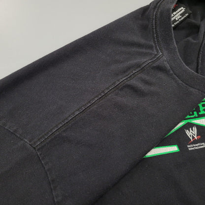 【中古品】【メンズ】 WWE ワールドレスリングエンターテインメント c2002 PROTECTED BY D-GENERATION SS TEE D-ジェネレーション ショートスリーブ Tシャツ トップス 146-260815-kh-03-izu サイズ：2XL カラー：ブラック 万代Net店