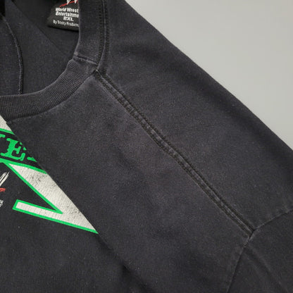【中古品】【メンズ】 WWE ワールドレスリングエンターテインメント c2002 PROTECTED BY D-GENERATION SS TEE D-ジェネレーション ショートスリーブ Tシャツ トップス 146-260815-kh-03-izu サイズ：2XL カラー：ブラック 万代Net店