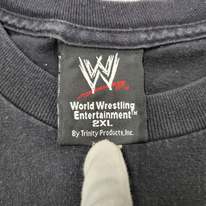 【中古品】【メンズ】 WWE ワールドレスリングエンターテインメント c2002 PROTECTED BY D-GENERATION SS TEE D-ジェネレーション ショートスリーブ Tシャツ トップス 146-260815-kh-03-izu サイズ：2XL カラー：ブラック 万代Net店