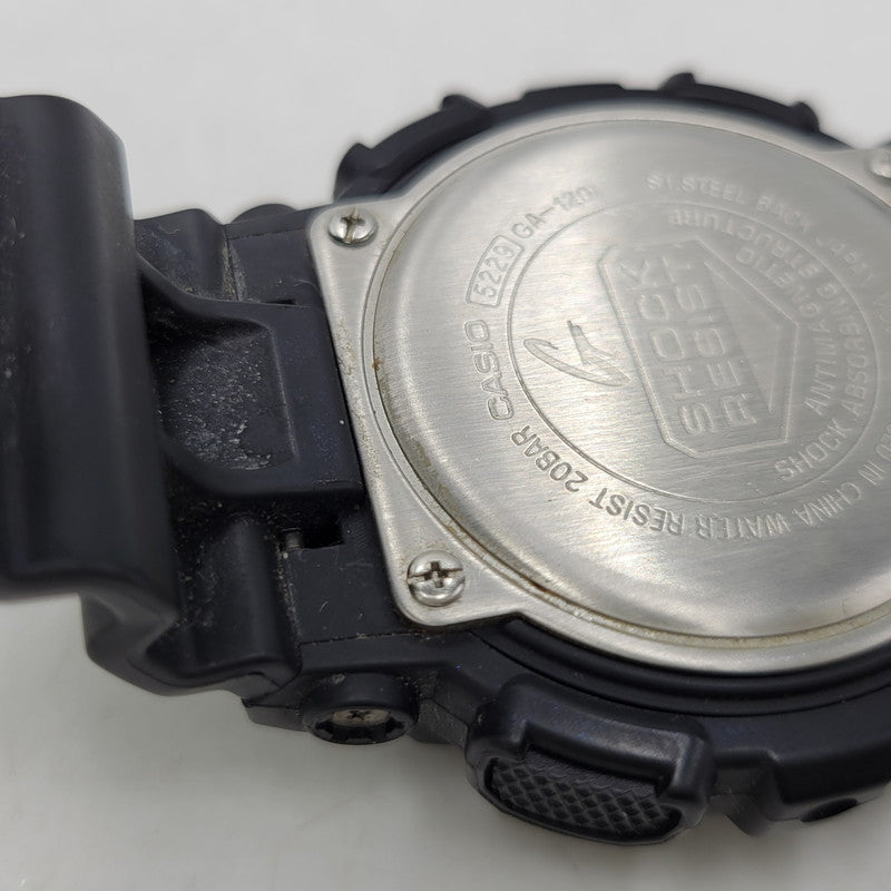 【中古品】【メンズ/レディース】 G-SHOCK ジーショック ANALOG-DIGITAL GA-120-1AJF アナデジ 腕時計 196-260814-as-09-izu カラー：ブラック 万代Net店