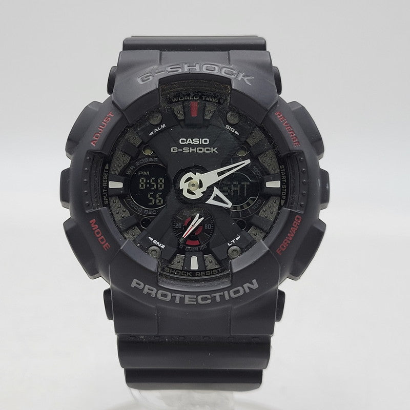 【中古品】【メンズ/レディース】 G-SHOCK ジーショック ANALOG-DIGITAL GA-120-1AJF アナデジ 腕時計 196-260814-as-09-izu カラー：ブラック 万代Net店