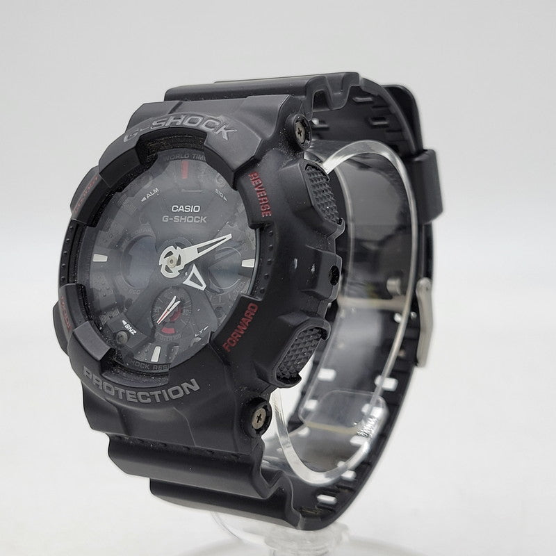 【中古品】【メンズ/レディース】 G-SHOCK ジーショック ANALOG-DIGITAL GA-120-1AJF アナデジ 腕時計 196-260814-as-09-izu カラー：ブラック 万代Net店