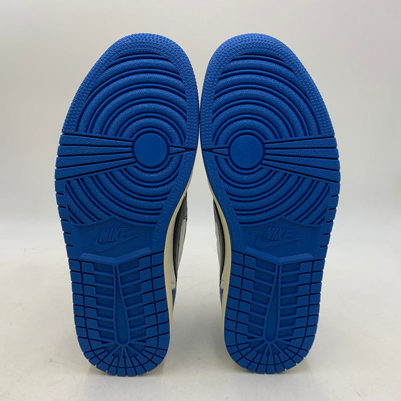 【中古美品】【メンズ】 NIKE ナイキ × TRAVIS SCOTT トラヴィス スコット × FRAGMENT DESIGN フラグメントデザイン AIR JORDAN 1 LOW OG SP DM7866-140 エアジョーダン1 スニーカー 靴 160-260806-as-26-izu サイズ：28cm カラー：SAIL/MILITARY BLUE-BLACK 万代Net店