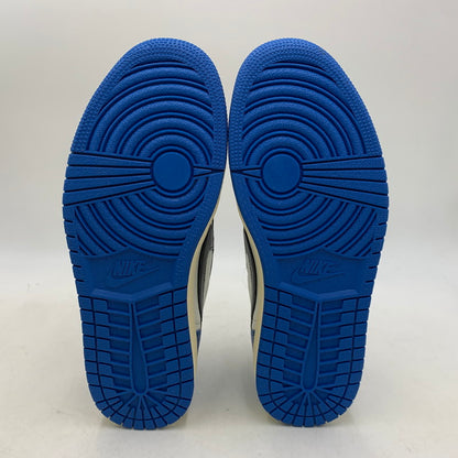 【中古美品】【メンズ】 NIKE ナイキ × TRAVIS SCOTT トラヴィス スコット × FRAGMENT DESIGN フラグメントデザイン AIR JORDAN 1 LOW OG SP DM7866-140 エアジョーダン1 スニーカー 靴 160-260806-as-26-izu サイズ：28cm カラー：SAIL/MILITARY BLUE-BLACK 万代Net店