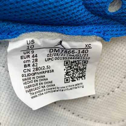 【中古美品】【メンズ】 NIKE ナイキ × TRAVIS SCOTT トラヴィス スコット × FRAGMENT DESIGN フラグメントデザイン AIR JORDAN 1 LOW OG SP DM7866-140 エアジョーダン1 スニーカー 靴 160-260806-as-26-izu サイズ：28cm カラー：SAIL/MILITARY BLUE-BLACK 万代Net店