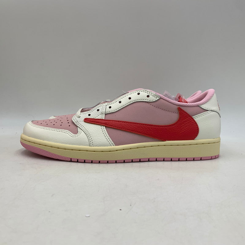 【中古美品】【メンズ】 NIKE ナイキ × TRAVIS SCOTT トラヴィス スコット AIR JORDAN 1 LOW OG SP IQ7604-101 エア ジョーダン 1 ロー OG SP スニーカー 靴 160-260806-as-25-izu サイズ：28.5cm カラー：SAIL/TROPICAL PINK-SHY PINK 万代Net店