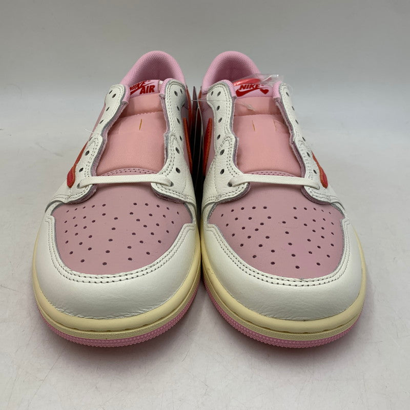 【中古美品】【メンズ】 NIKE ナイキ × TRAVIS SCOTT トラヴィス スコット AIR JORDAN 1 LOW OG SP IQ7604-101 エア ジョーダン 1 ロー OG SP スニーカー 靴 160-260806-as-25-izu サイズ：28.5cm カラー：SAIL/TROPICAL PINK-SHY PINK 万代Net店