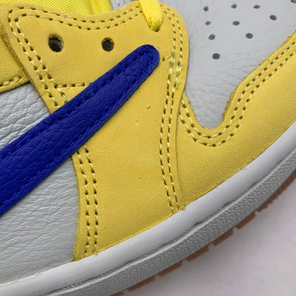 【中古美品】【メンズ】 NIKE ナイキ × TRAVIS SCOTT トラヴィス スコット WMNS AIR JORDAN 1 LOW OG SP DZ4137-700 ウィメンズ エア ジョーダン 1 ロー スニーカー 靴 160-260806-as-23-izu サイズ：28.5cm カラー：CANARY/RACER BLUE-LIGHT SILVER 万代Net店