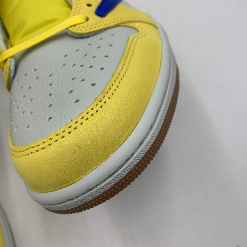 【中古美品】【メンズ】 NIKE ナイキ × TRAVIS SCOTT トラヴィス スコット WMNS AIR JORDAN 1 LOW OG SP DZ4137-700 ウィメンズ エア ジョーダン 1 ロー スニーカー 靴 160-260806-as-23-izu サイズ：28.5cm カラー：CANARY/RACER BLUE-LIGHT SILVER 万代Net店