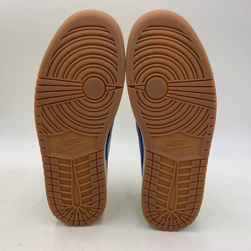 【中古美品】【メンズ】 NIKE ナイキ × TRAVIS SCOTT トラヴィス スコット WMNS AIR JORDAN 1 LOW OG SP DZ4137-700 ウィメンズ エア ジョーダン 1 ロー スニーカー 靴 160-260806-as-23-izu サイズ：28.5cm カラー：CANARY/RACER BLUE-LIGHT SILVER 万代Net店