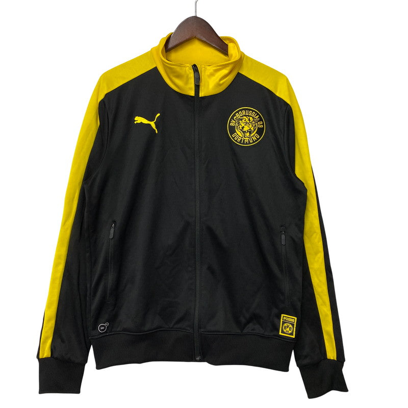 【中古品】【メンズ】 PUMA プーマ 754101-02 DORTMUND TRACK JACKET ドルトムント トラック ジャケット アウター 148-260812-cs-22-izu サイズ：US M カラー：ブラック×イエロー 万代Net店