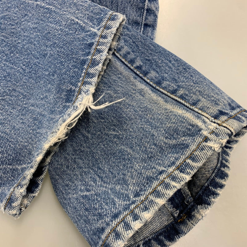 【中古品】【メンズ】 LEVI'S リーバイス USA製 IRREGULARスタンプ 501 DENIM PANTS デニム パンツ ボトムス ズボン 157-260814-cs-14-izu サイズ：W33 L34 カラー：インディゴ 万代Net店