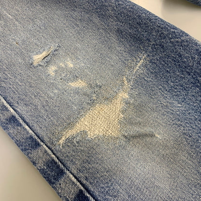 【中古品】【メンズ】 LEVI'S リーバイス USA製 IRREGULARスタンプ 501 DENIM PANTS デニム パンツ ボトムス ズボン 157-260814-cs-14-izu サイズ：W33 L34 カラー：インディゴ 万代Net店