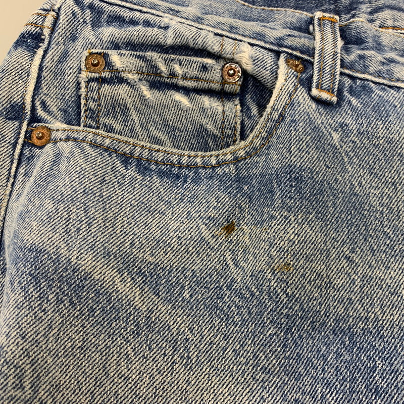 【中古品】【メンズ】 LEVI'S リーバイス USA製 IRREGULARスタンプ 501 DENIM PANTS デニム パンツ ボトムス ズボン 157-260814-cs-14-izu サイズ：W33 L34 カラー：インディゴ 万代Net店