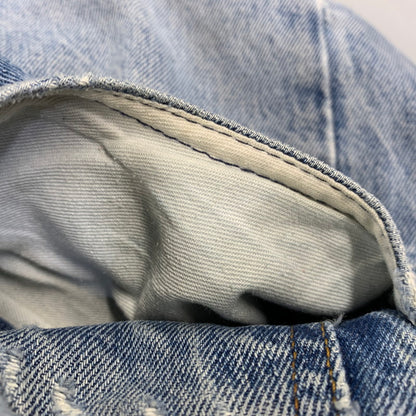 【中古品】【メンズ】 LEVI'S リーバイス USA製 IRREGULARスタンプ 501 DENIM PANTS デニム パンツ ボトムス ズボン 157-260814-cs-14-izu サイズ：W33 L34 カラー：インディゴ 万代Net店