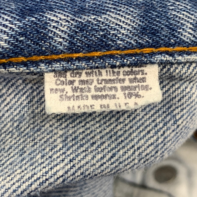 【中古品】【メンズ】 LEVI'S リーバイス USA製 IRREGULARスタンプ 501 DENIM PANTS デニム パンツ ボトムス ズボン 157-260814-cs-14-izu サイズ：W33 L34 カラー：インディゴ 万代Net店