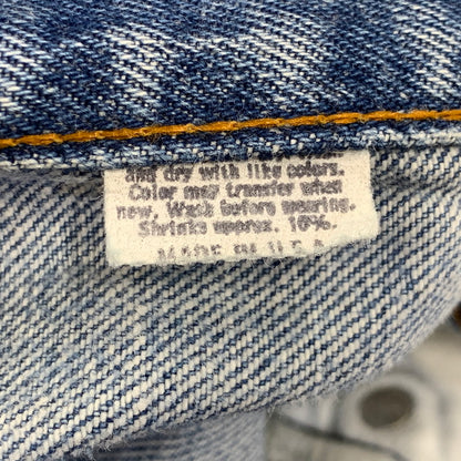 【中古品】【メンズ】 LEVI'S リーバイス USA製 IRREGULARスタンプ 501 DENIM PANTS デニム パンツ ボトムス ズボン 157-260814-cs-14-izu サイズ：W33 L34 カラー：インディゴ 万代Net店