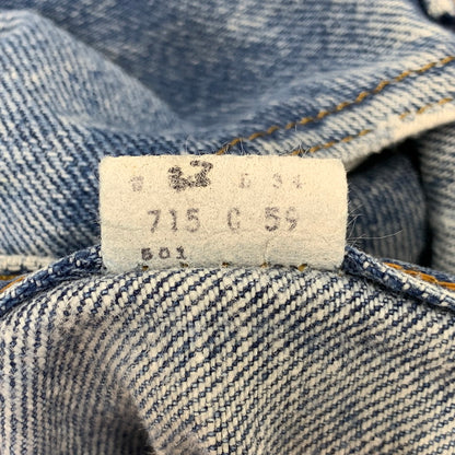 【中古品】【メンズ】 LEVI'S リーバイス USA製 IRREGULARスタンプ 501 DENIM PANTS デニム パンツ ボトムス ズボン 157-260814-cs-14-izu サイズ：W33 L34 カラー：インディゴ 万代Net店