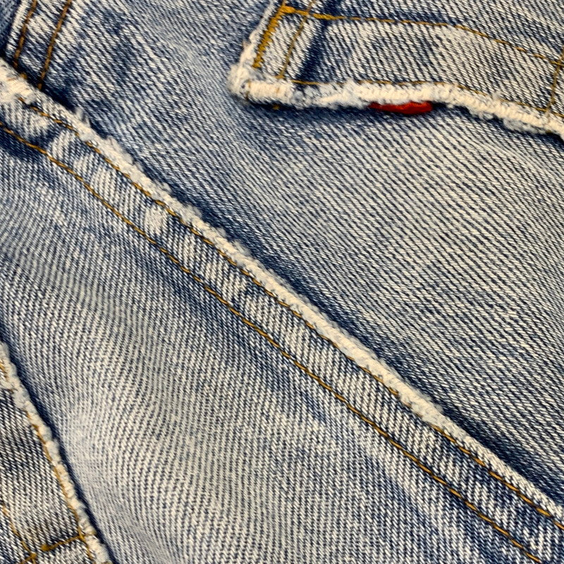 【中古品】【メンズ】 LEVI'S リーバイス USA製 IRREGULARスタンプ 501 DENIM PANTS デニム パンツ ボトムス ズボン 157-260814-cs-14-izu サイズ：W33 L34 カラー：インディゴ 万代Net店