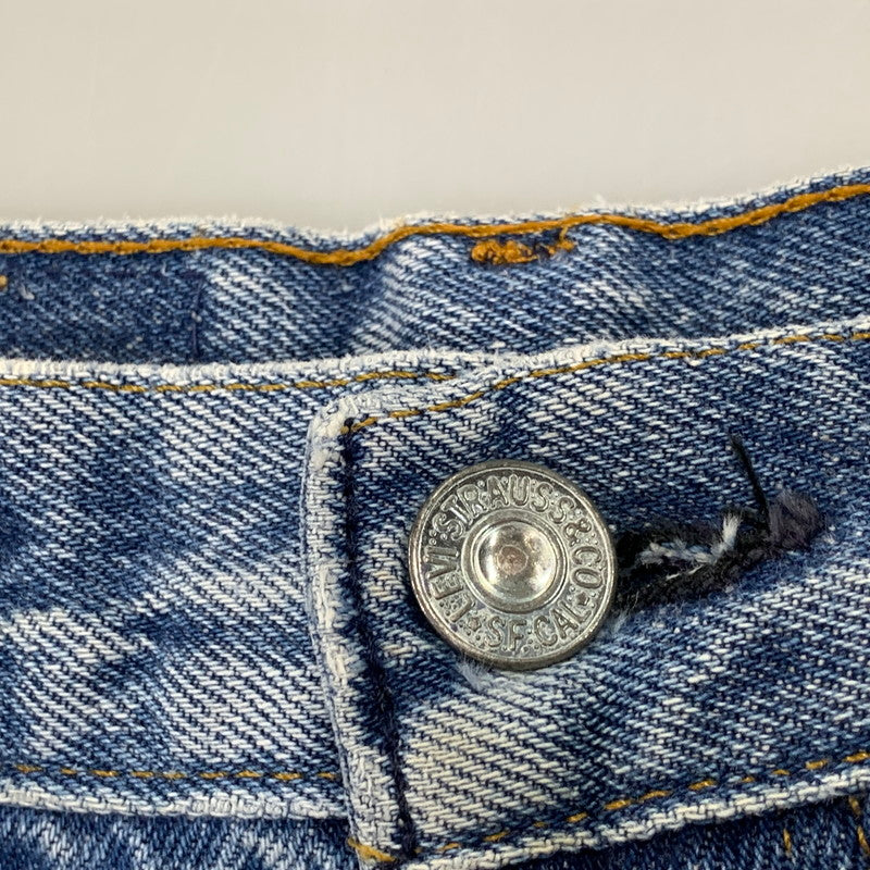 【中古品】【メンズ】 LEVI'S リーバイス USA製 IRREGULARスタンプ 501 DENIM PANTS デニム パンツ ボトムス ズボン 157-260814-cs-14-izu サイズ：W33 L34 カラー：インディゴ 万代Net店