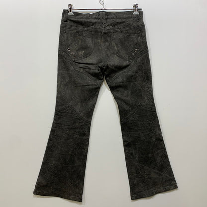 【中古品】【メンズ】 SEMANTIC DESIGN セマンティックデザイン WESTERN FLARE DENIM PANTS ウエスタン フレア デニム パンツ ボトムス ズボン 158-260814-cs-12-izu サイズ：L カラー：ブラック 万代Net店