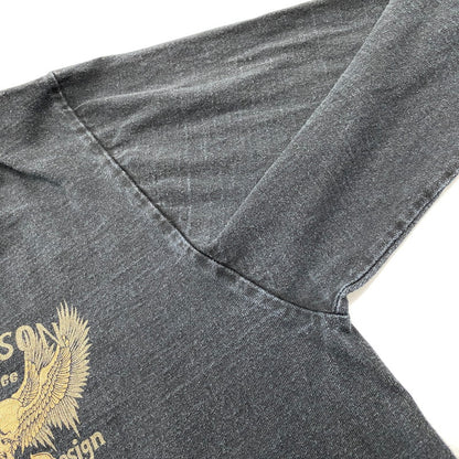【中古品】【メンズ】 VANSON バンソン MADE IN CALIFORNIA SKULL WING PRINT LS TEE スカル ウィング プリント ロングスリーブ Tシャツ トップス 長袖 145-260812-cs-24-izu サイズ：L カラー：ブラック 万代Net店