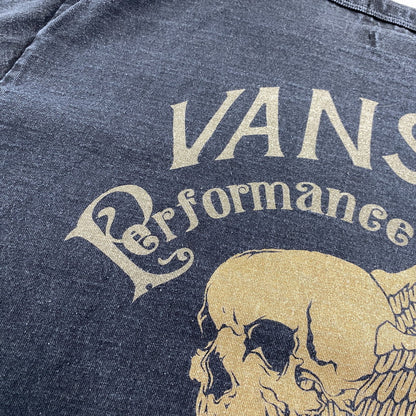 【中古品】【メンズ】 VANSON バンソン MADE IN CALIFORNIA SKULL WING PRINT LS TEE スカル ウィング プリント ロングスリーブ Tシャツ トップス 長袖 145-260812-cs-24-izu サイズ：L カラー：ブラック 万代Net店