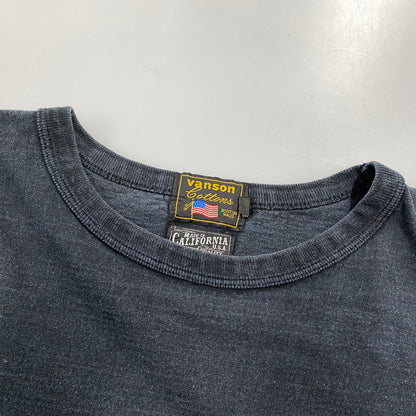 【中古品】【メンズ】 VANSON バンソン MADE IN CALIFORNIA SKULL WING PRINT LS TEE スカル ウィング プリント ロングスリーブ Tシャツ トップス 長袖 145-260812-cs-24-izu サイズ：L カラー：ブラック 万代Net店