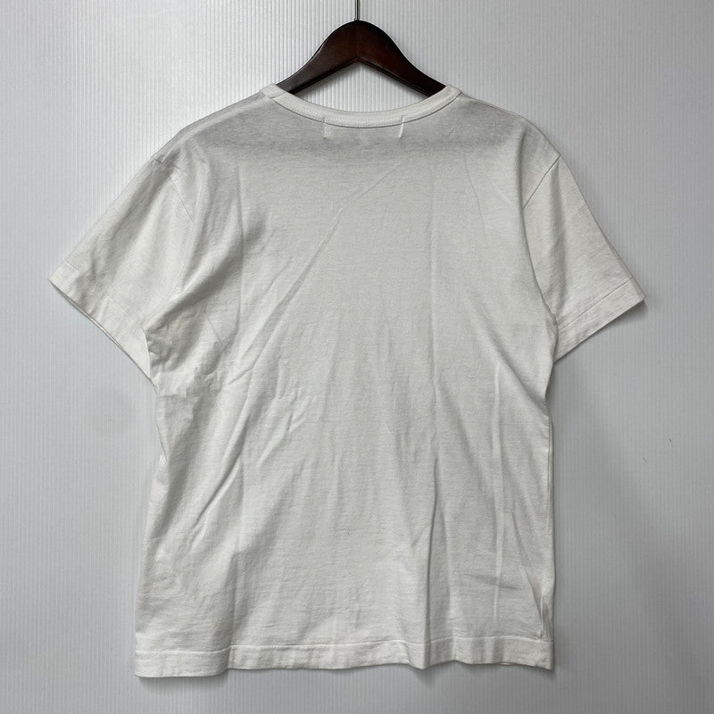 【中古品】【メンズ】 PLAY COMME des GARCONS プレイコムデギャルソン BLACK EMBLEM S/S TEE AX-T064 ショートスリーブ Tシャツ 半袖 140-260814-as-05-izu サイズ：M カラー：ホワイト 万代Net店