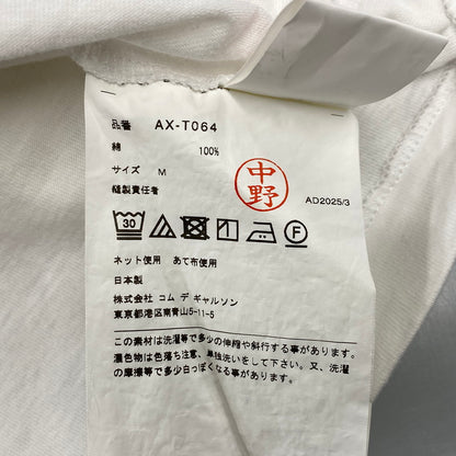 【中古品】【メンズ】 PLAY COMME des GARCONS プレイコムデギャルソン BLACK EMBLEM S/S TEE AX-T064 ショートスリーブ Tシャツ 半袖 140-260814-as-05-izu サイズ：M カラー：ホワイト 万代Net店