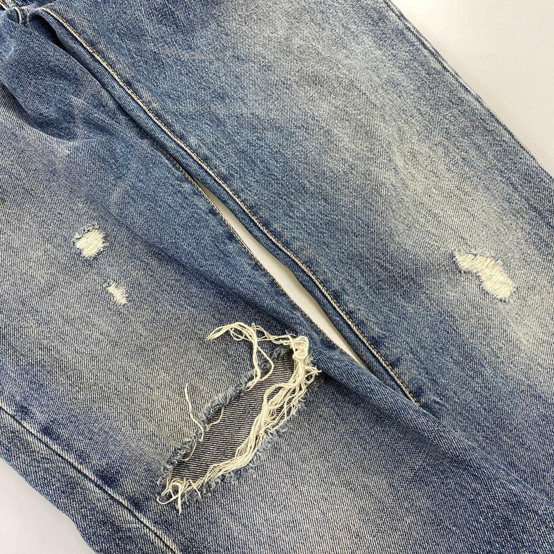 【中古品】【メンズ】 SAINT LAURENT サンローラン 551351 Y969T D18 SLIM LOW WAIST DAMAGE DENIM PANTS スリム ロウ ウエスト ダメージ デニム パンツ 152-260806-yn-13-izu サイズ：W30 カラー：インディゴ 万代Net店