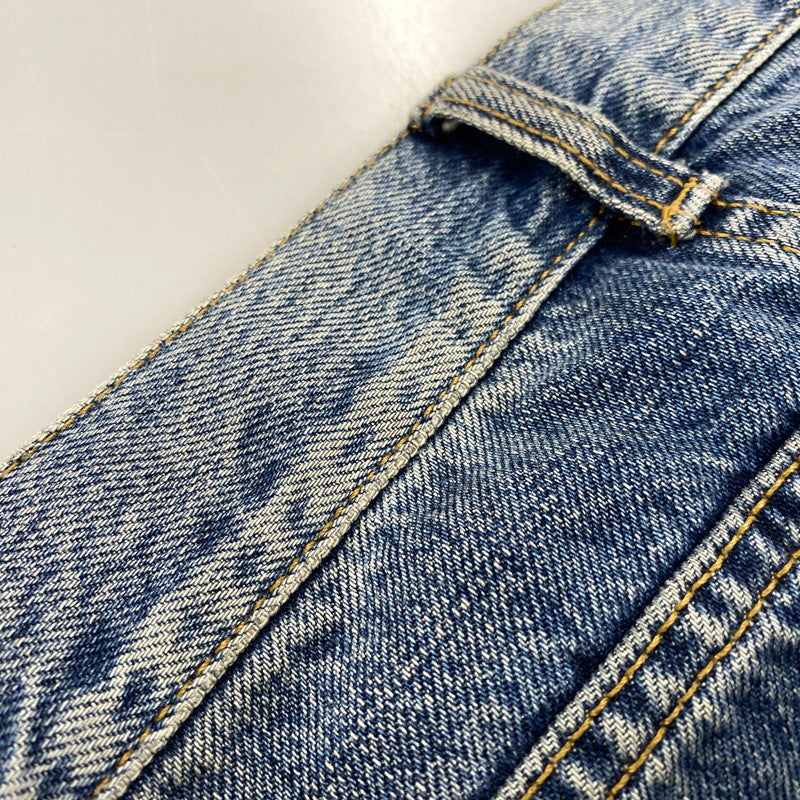 【中古品】【メンズ】 SAINT LAURENT サンローラン 551351 Y969T D18 SLIM LOW WAIST DAMAGE DENIM PANTS スリム ロウ ウエスト ダメージ デニム パンツ 152-260806-yn-13-izu サイズ：W30 カラー：インディゴ 万代Net店